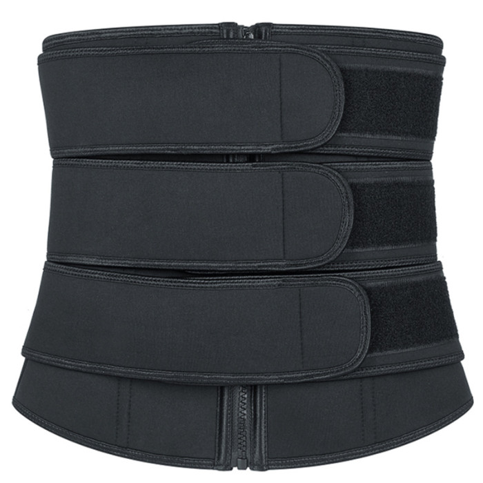 Wholesale Custom Logo 3 Belt Neoprene Tummy Trimmer Latex Waist Trainer Shapers