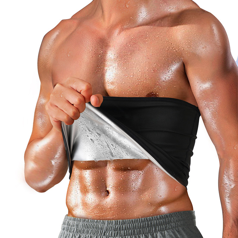 Custom Logo Fitness Slimming Fat Burning Belly Belt Weight Loss Sauna Sweat for Men
