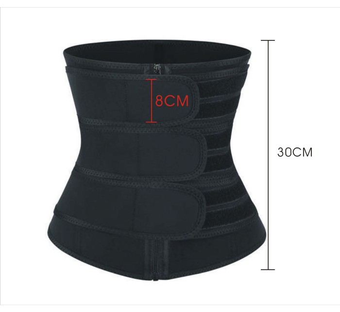 Wholesale Custom Logo 3 Belt Neoprene Tummy Trimmer Latex Waist Trainer Shapers