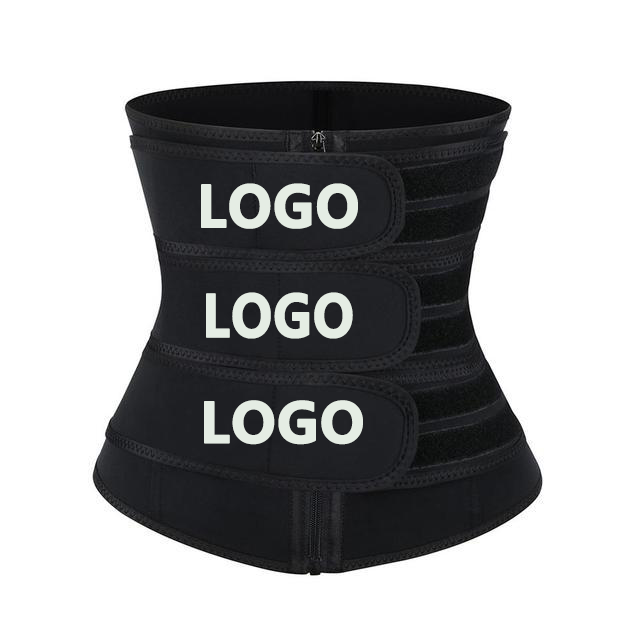 Wholesale Custom Logo 3 Belt Neoprene Tummy Trimmer Latex Waist Trainer Shapers