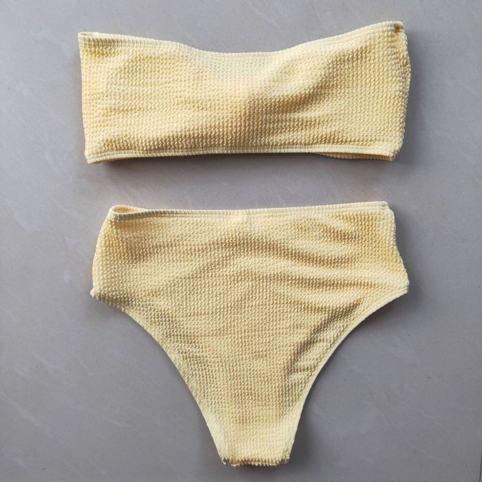 Wholesale Sexy Bandeau High Waisted Bikini Knot 2022 New