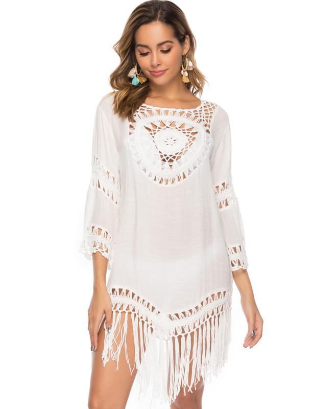 Wholesale Splicing Fringed Beach Cover Ups Summer Holiday 2022