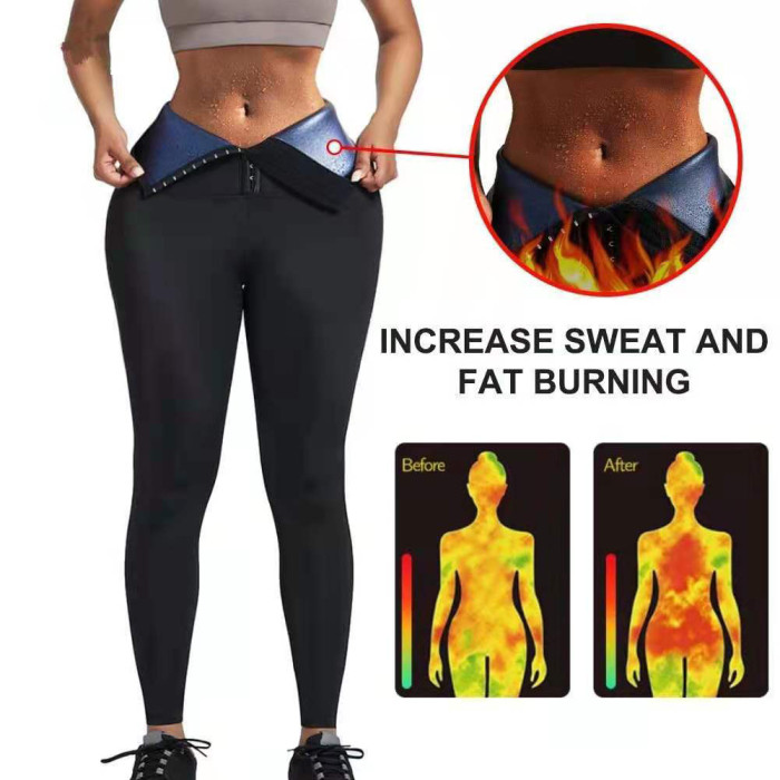 Wholesale Women Sauna Sweat Leggings Waist Trainer Pants