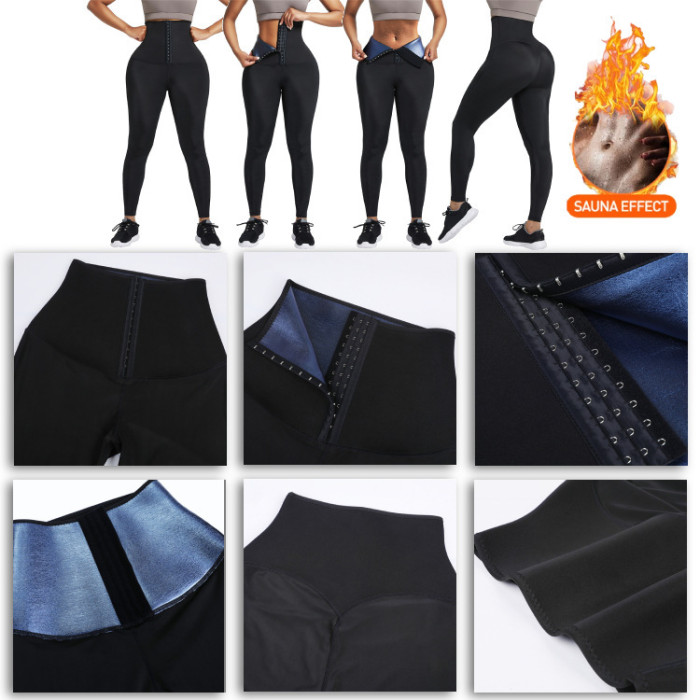Wholesale Women Sauna Sweat Leggings Waist Trainer Pants