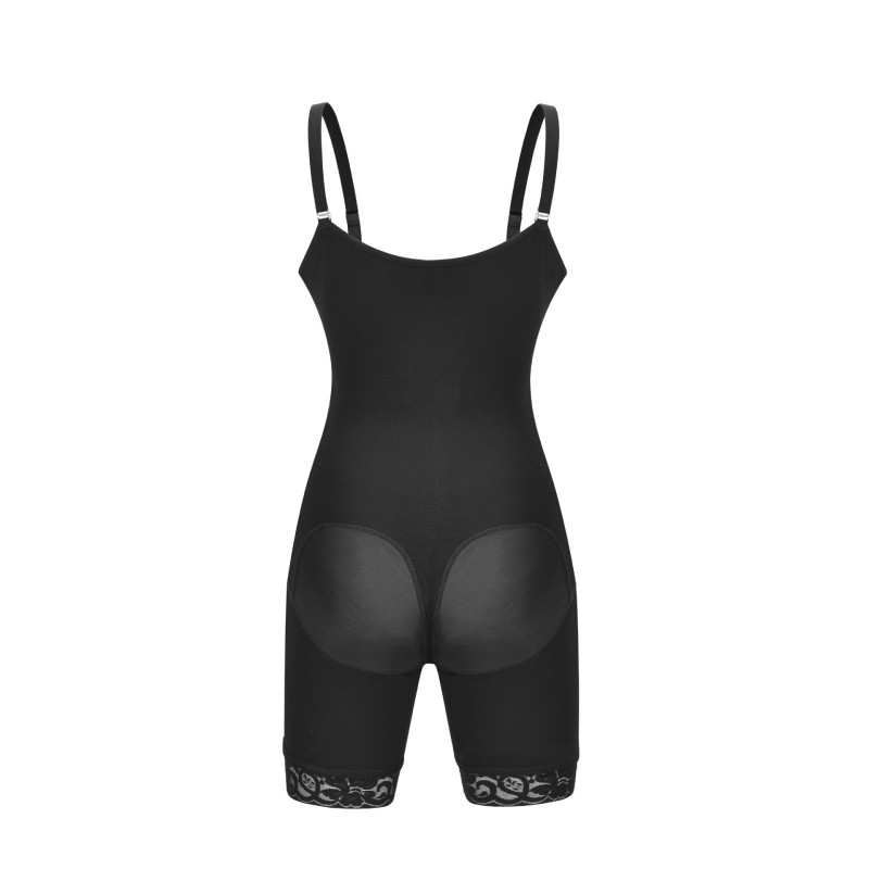 Black Best Bodysuit Shaper for Women 4 Rows Hooks and Eyes Butt Lift