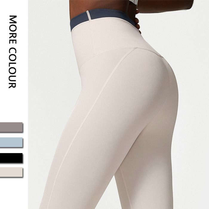 Women High Waisted Yoga Legging Four-Way Stretch Smooth