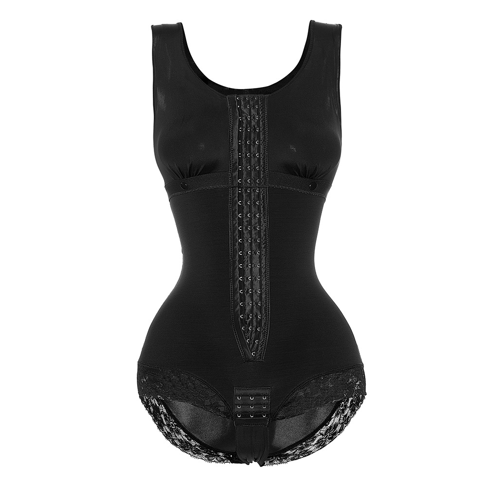 Plus Size Push Up Postpartum Shapewear Bodysuit Hip Lift Open Crotch