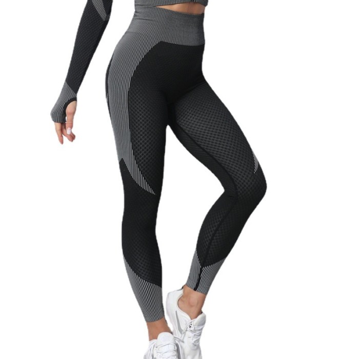 Plus Size Sportswear Leggings Women Peach Hip Lifter Elastic Waist
