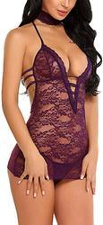 Women Night Club Lingerie Sets Sheer Mesh Lace Babydolls