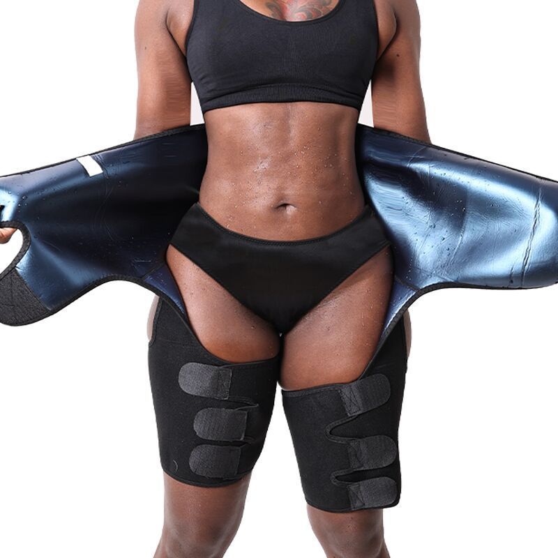 Women 3 in 1 Waist Trainer Workout Belt Butt Lifter Sauna Sweat Weight Lose Thigh Trimmer