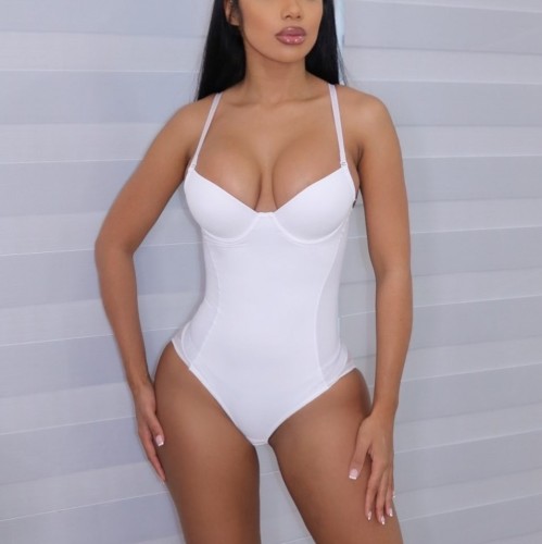 Custom Logo Cami Body Shaping Bodysuit Smooth Tummy Girdles Push Up Bra