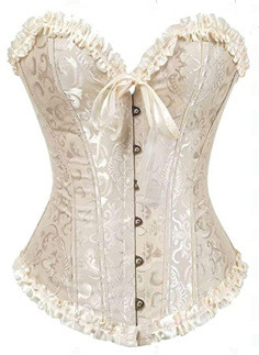 2022 Steel Boned Corsets And Bustiers With lingerie Bra Printed Floral Mesh Waist Trainer For Busty Women with Steel Bones