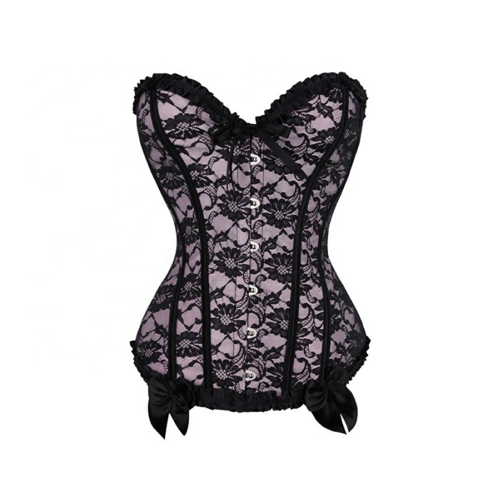 No MOQ Sexy Bondage Camisole Shirt V Neck Tanks Bandage Lace Up Bustier Corset