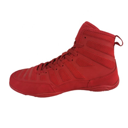 Unisex Red Wrestling Boxing Shoes