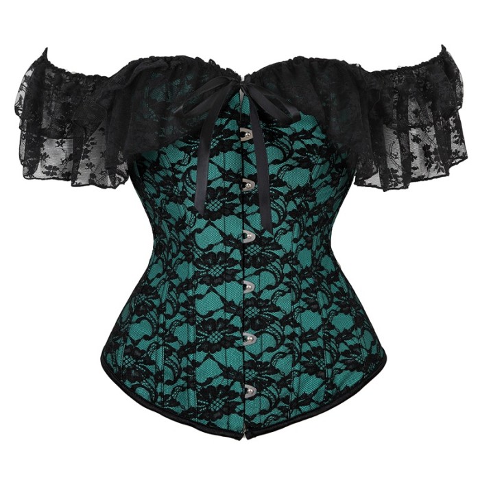 Women Sexy Shirt Top Ruffled Sleeve Bandage Square Collar Corset Slim Tops Lace Party Club Wear