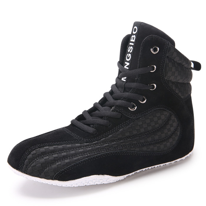 2021New Style Custom Made Professional High-Top Boxing Shoes Women Manufacturers Gym Men Boxing Shoes