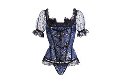 short-sleeved court dress shapecoat corset retro court dress