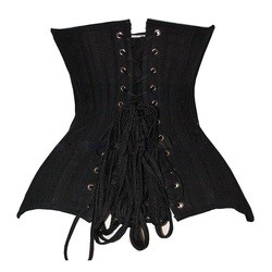 Fashionable Backless Girdle Seamless Single Collar Short Girdle Corset 18 Steel Bones Old Fashioned Corset