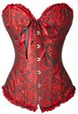 2022 Steel Boned Corsets And Bustiers With lingerie Bra Printed Floral Mesh Waist Trainer For Busty Women with Steel Bones