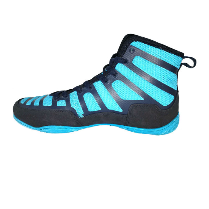 New Design High Quality Leather Professional Men Boxing Shoes Breathable Mesh Women Boxing Shoes