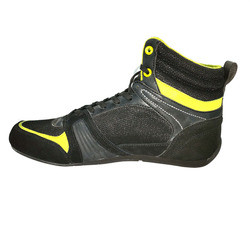Breathable  Leather Mesh Men Sports Boxing Shoes