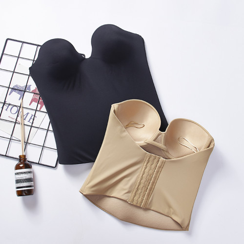 Custom Style Sexy Women Slimming Waist Shaper Strapless Push Up Bridal Corset Bustier Bra