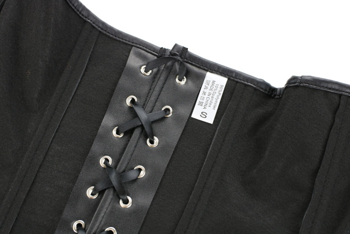Overbust Corset Plus Size Sexy Corselet Corsets and Bustiers Tops Black Lingerie Corset Dress