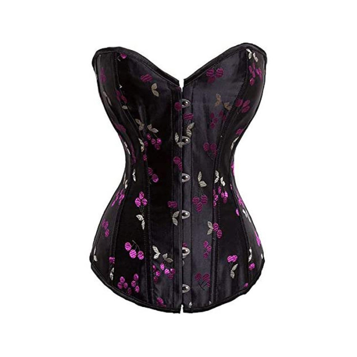 Custom OEM Heavy Duty Buckle and Laces Double Steel Boned Waist Training Genuine Leather Overbust Tight Shaper Corset
