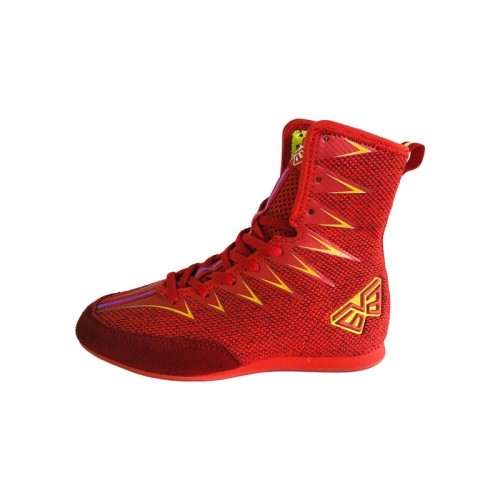 Red Men Breathable Mesh Sports Indoor Boxing Shoes