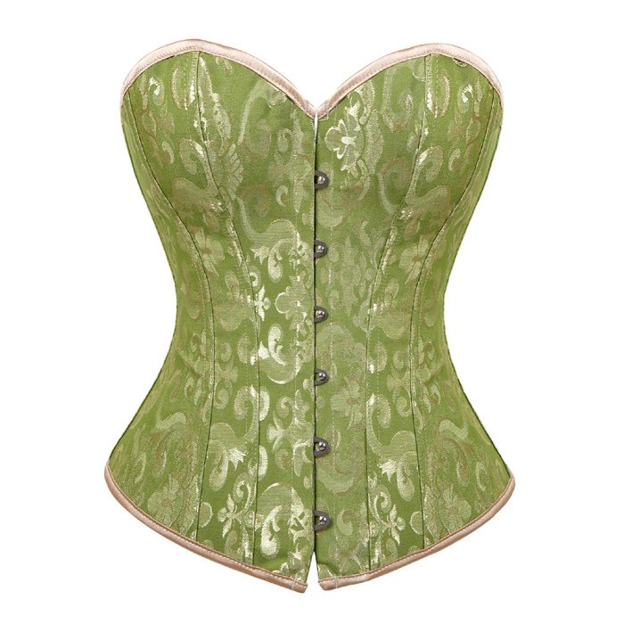 Women Corset Sexy Slim Burlesque Satin Body Shaper Strapless Overbust Plus Size Corset and Bustier