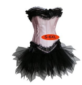 Women's Vintage Steampunk Corset Dress Victorian Retro Gothic Corset Burlesque Lace Corset and Bustiers Costume