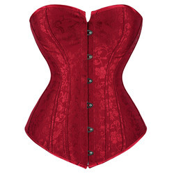 Women Corset Sexy Slim Burlesque Satin Body Shaper Strapless Overbust Plus Size Corset and Bustier