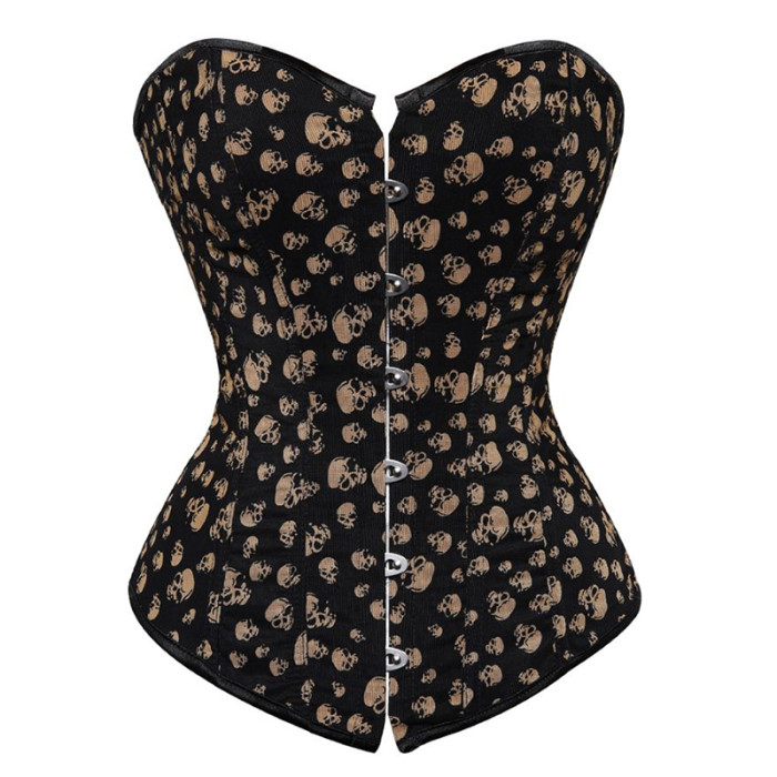 Custom OEM Heavy Duty Buckle and Laces Double Steel Boned Waist Training Genuine Leather Overbust Tight Shaper Corset