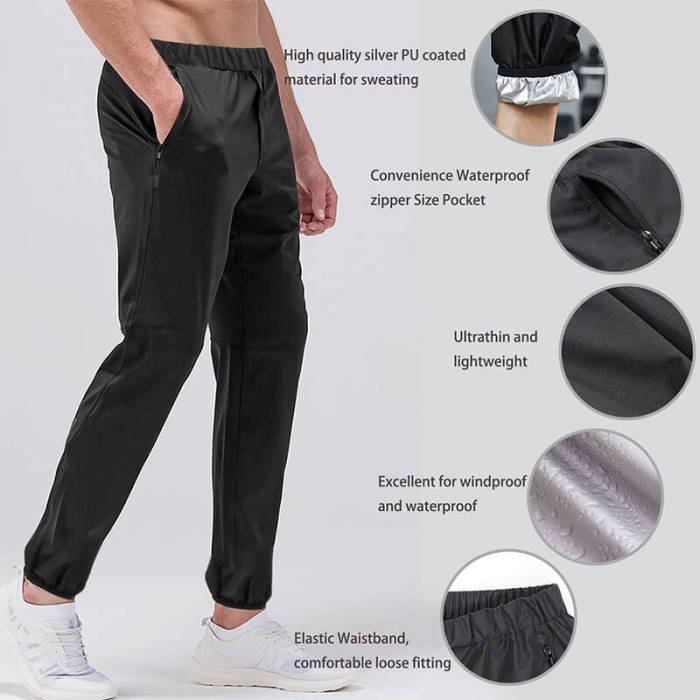 Fitness PU Workout 5-10times Sweat Sauna Pants For Weight Lose