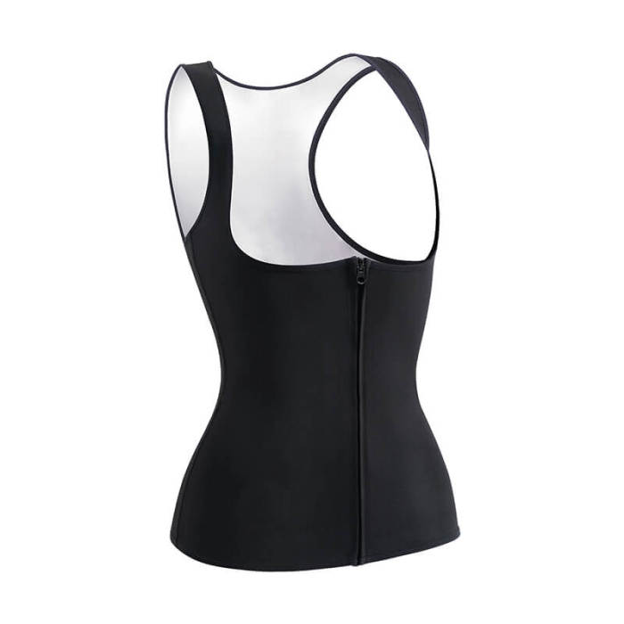 Custom Logo Plus Women Exercise Sweat Sauna Suits Vest Waist Trainer Weight Loss