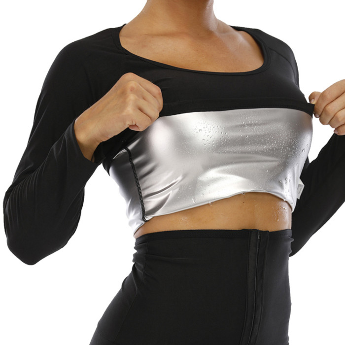 Best Hot Sauna Suit Shaper Women Slimming Tops Long/Short Sleeve Sweat Shirts