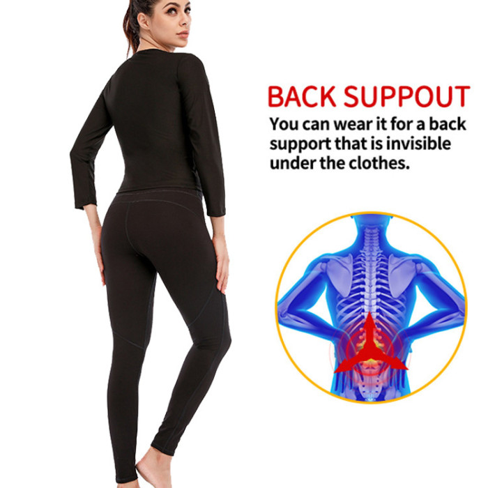 Hot Selling Short Long Sleeve Sauna Vest Sweat Suit Sauna Exercise Gym Suit Fitness Weight Body Sauna Suit