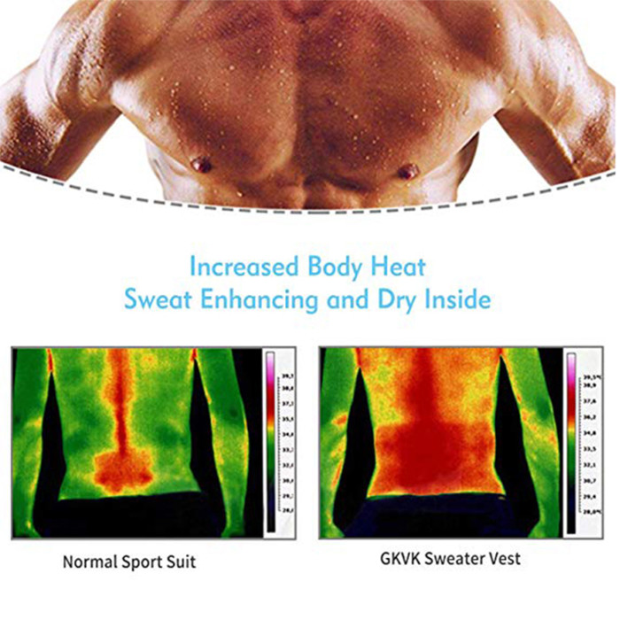 Sweating Slimming Mens Sauna Suit Shirt Fitness Gym Heat Trapping Weight Loss