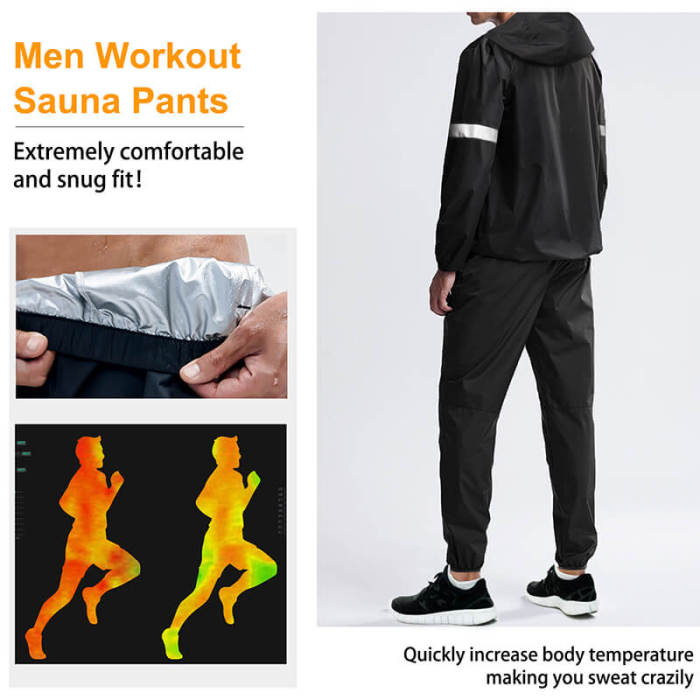 Fitness PU Workout 5-10times Sweat Sauna Pants For Weight Lose