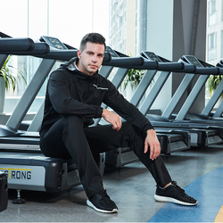Slimming Men Sauna Suit Joggers Fitness Gym Clothing Weight Loss Sweat Jacket Pants