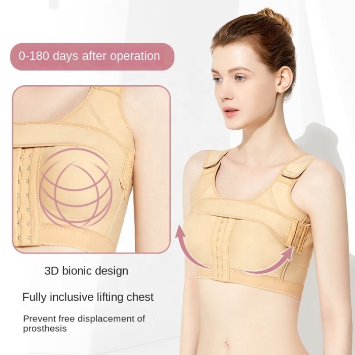 Women Post Surgical Shapewear Implant Stabilizer Medical Bra Compression Adjust Band