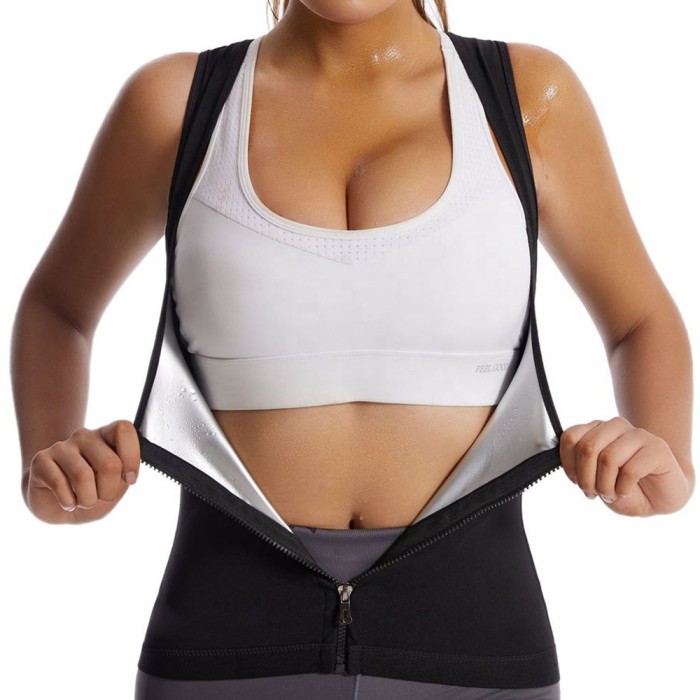 Ladies Sports Fitness Sweat Vest Sauna Clothes Abdominal Shapewear Support Chest