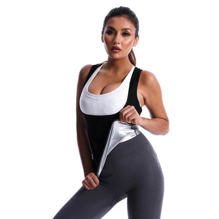 Ladies Sports Fitness Sweat Vest Sauna Clothes Abdominal Shapewear Support Chest