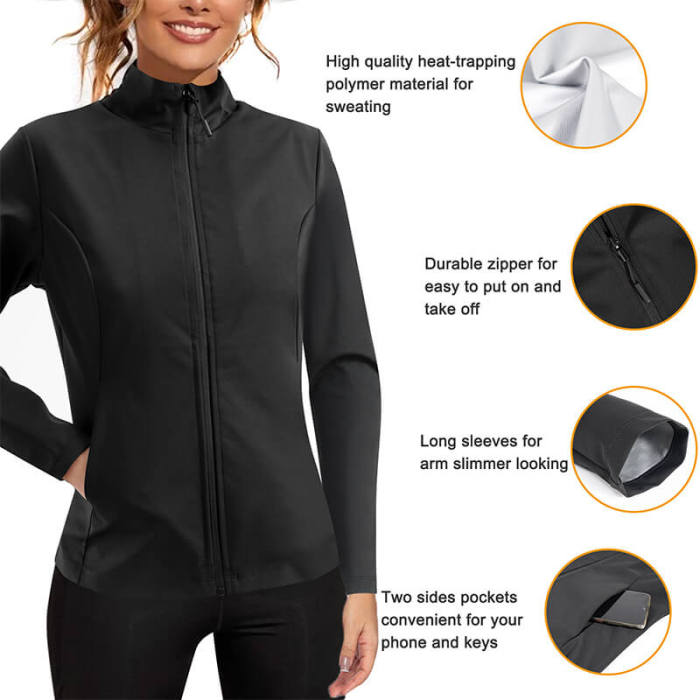 Wholesale Sauna Suits Speed Up Sweating Weight Loss Fat Burn Sauna Sport Jacket