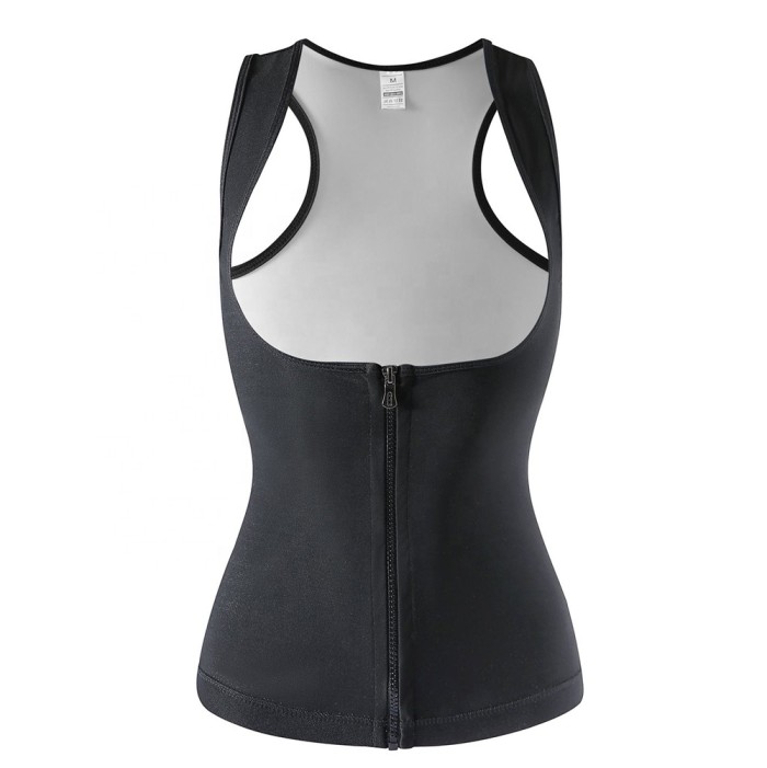 Ladies Sports Fitness Sweat Vest Sauna Clothes Abdominal Shapewear Support Chest