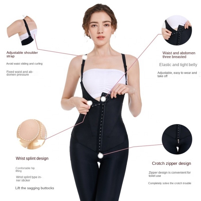 Wholesale Fajas Colombianas Post Surgery Tummy Tuck BBL Butt Lifter Lipo Bodysuit