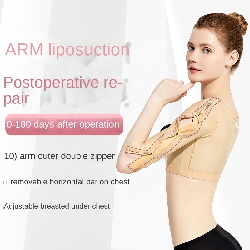 BBL Upper Arm Shaper Sleeves Post-Surgical Thin Back Open Bust Lipo Fajas Colombianas