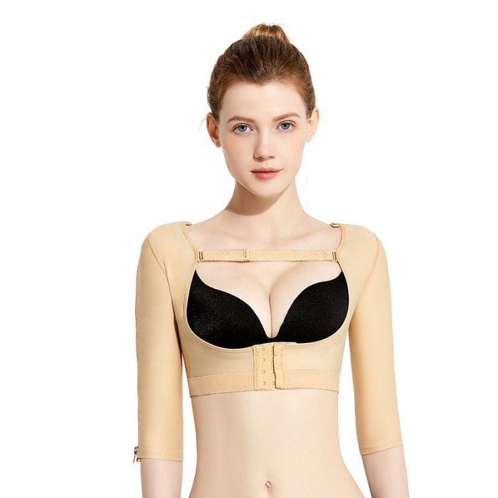 BBL Upper Arm Shaper Sleeves Post-Surgical Thin Back Open Bust Lipo Fajas Colombianas