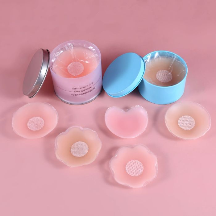 Women Silicone Breast Chest Stickers Invisible Nipple Cover Intimates Accessories
