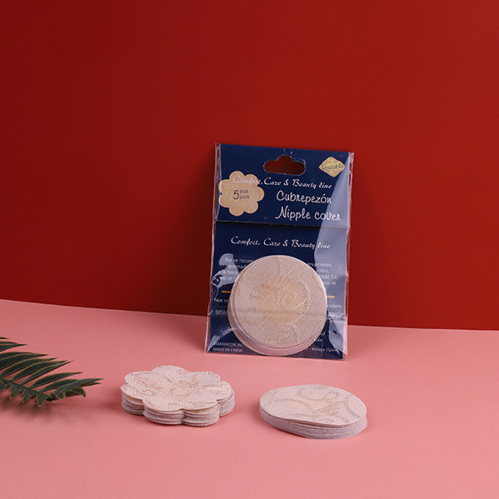 Disposable Invisible Silicone Nipple Covers Chest Stickers Lace Women Intimates Accessories